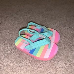 Carter’s Baby Girl Size XXS (1-2) Flip Flops